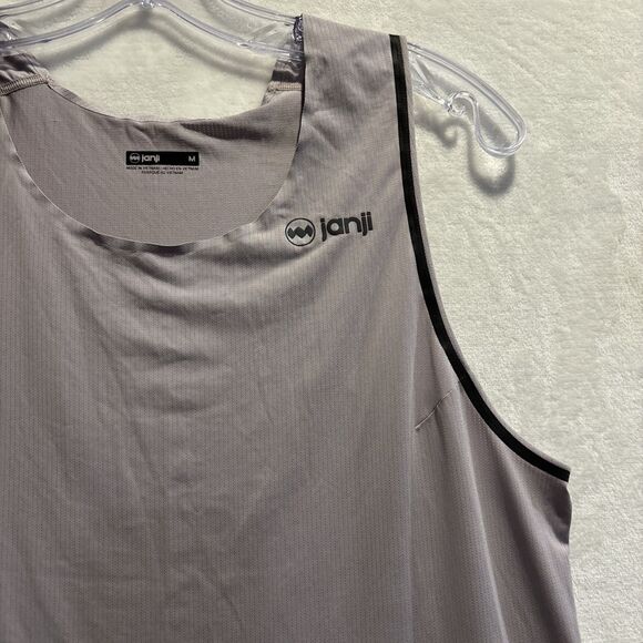 Janji Women's Pinnacle Ultra Singlet Lightweight Tank Top Aether Grey Medium Run - Picture 3 of 15